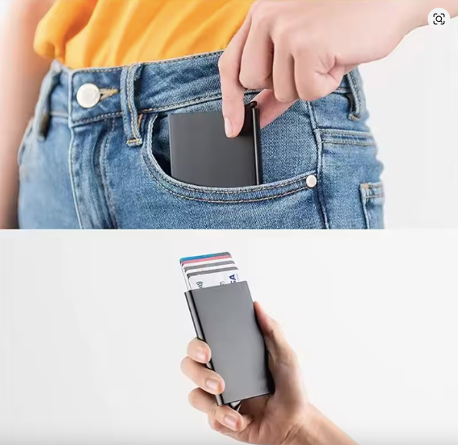 Tarjetero Billetera Rfid Nfc Minimalista